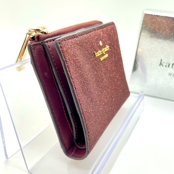 NIB Kate Spade ♠️ Glitter Compact Wallet in Deep Nova - Picture 2 of 9